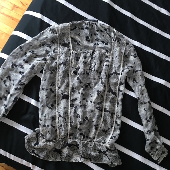 Flowery black and white blouse from Zara - Picture 4 of 4